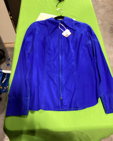Western Zip Shirt Blue