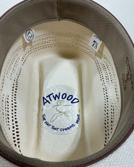 Cowboy Hat Straw Atwood 7 1/2