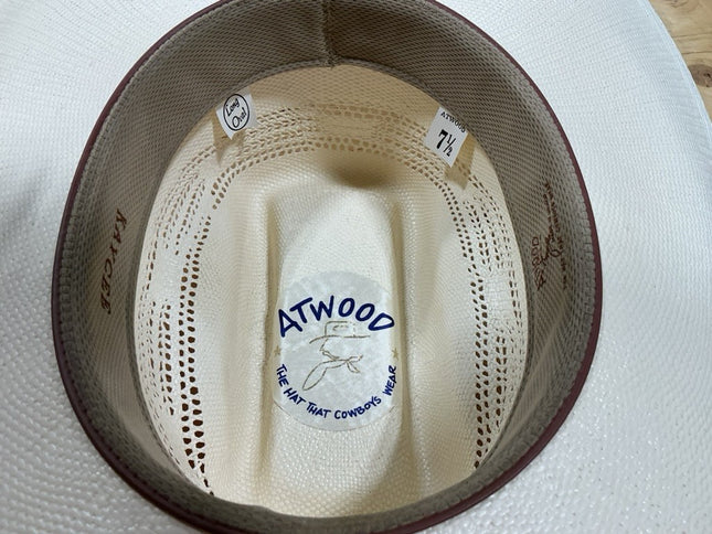 Cowboy Hat Straw Atwood 7 1/2
