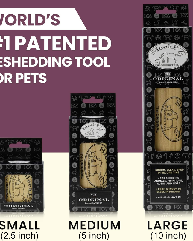 SleekEZ® Cat Brush for Shedding and Grooming (2.5 inch)