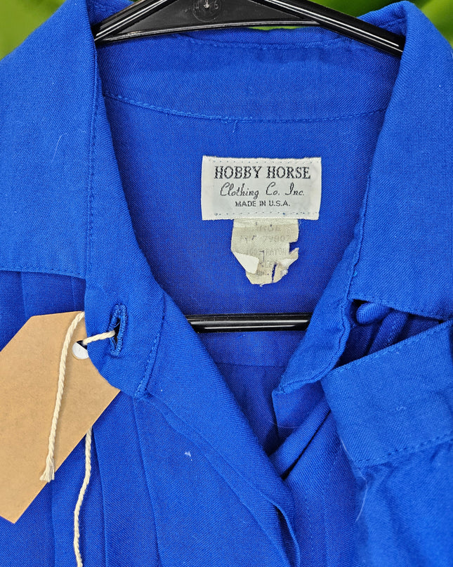 Western Shirt Hobby Horse Show Shirt Blue