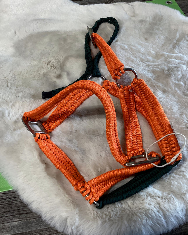 Halter Nylon orange Horse Size