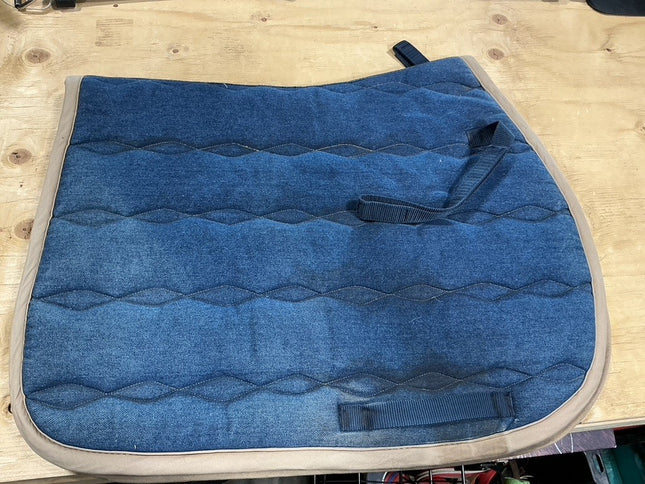 English Saddle Pad Blue Denim