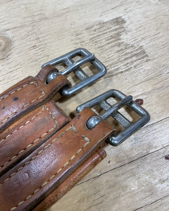 English Girth Leather 54" Elastic Ends Stretched