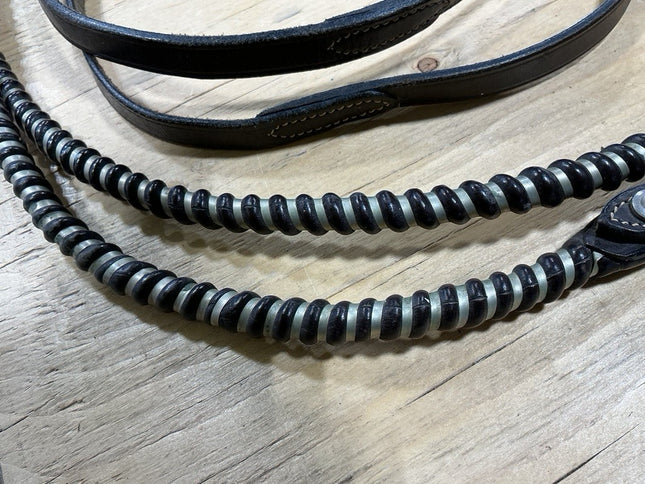 Western Reins Brown Leather