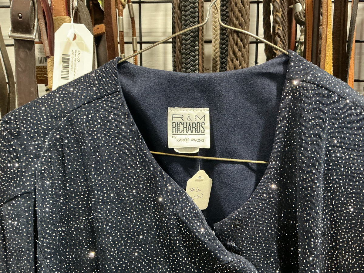 Western Show Shirt – Richards, Blue Sparkle, 16 | Used