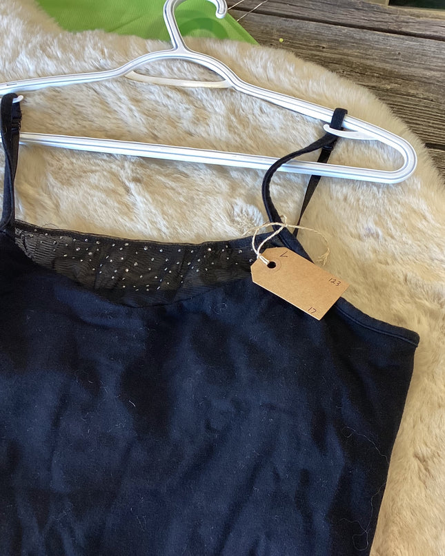 Shirt Tank Top Large Black