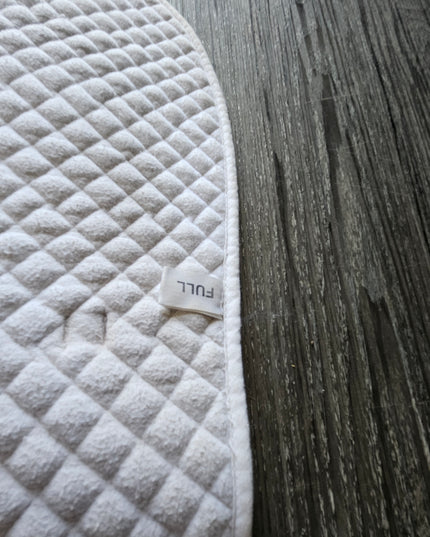 English Saddle Pad Full White