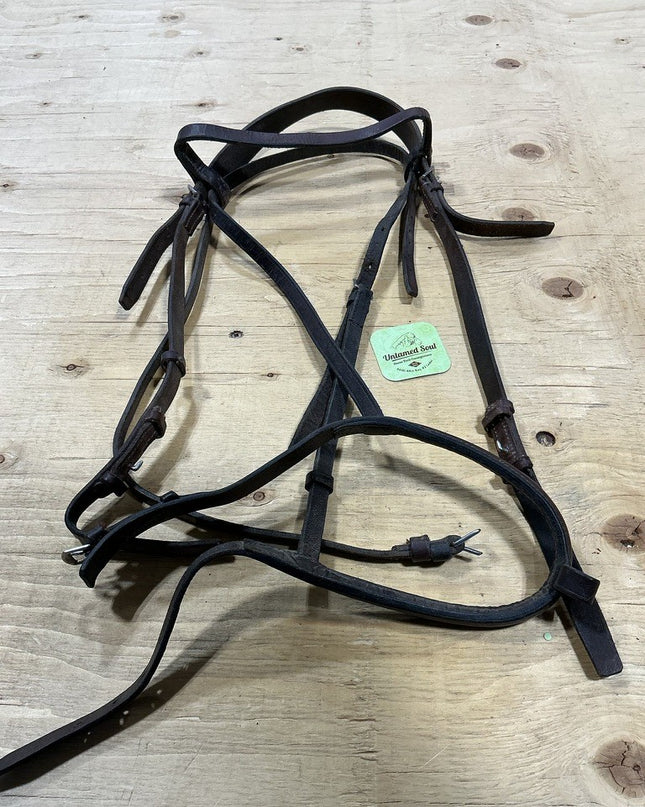 English Headstall  Brown Leather