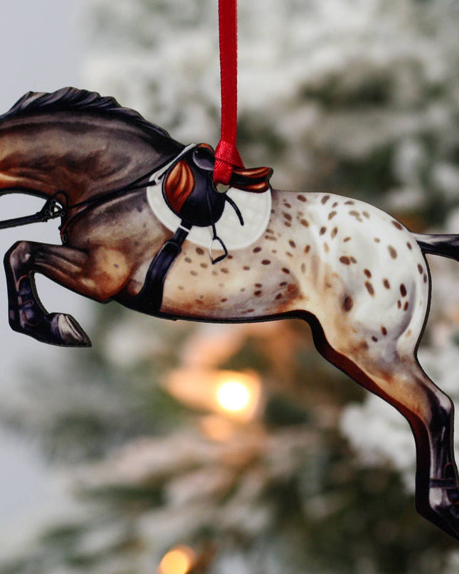 Ornament Jumping -Bay Appaloosa