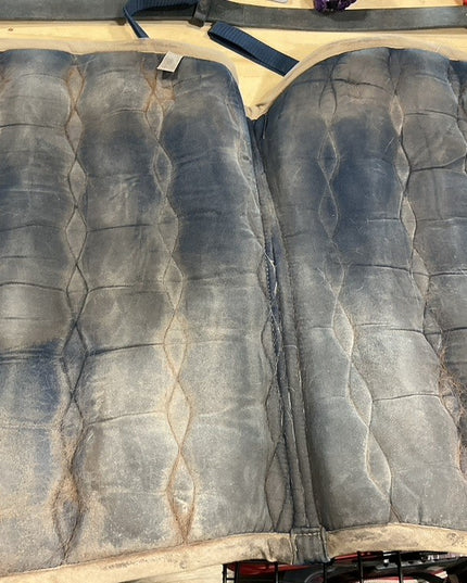 English Saddle Pad Blue Denim