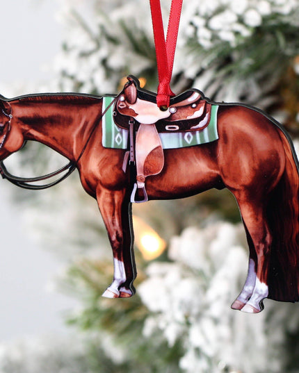 Ornament Chestnut Western Quarter Horse
