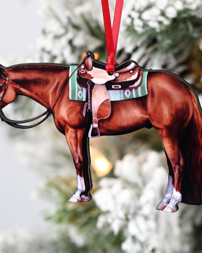 Ornament Chestnut Western Quarter Horse