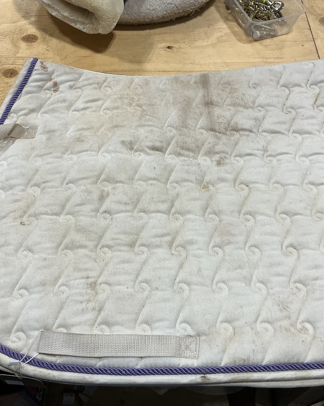 English Pad Full White w/ Purple Trim