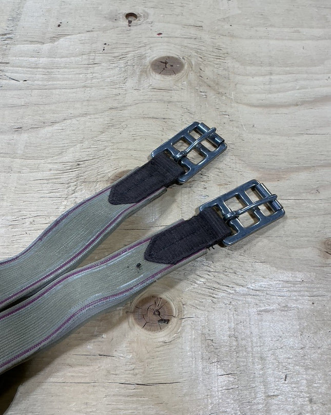 English Girth Leather 48" Elastic Ends