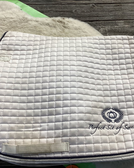 English Saddle Pad Full White