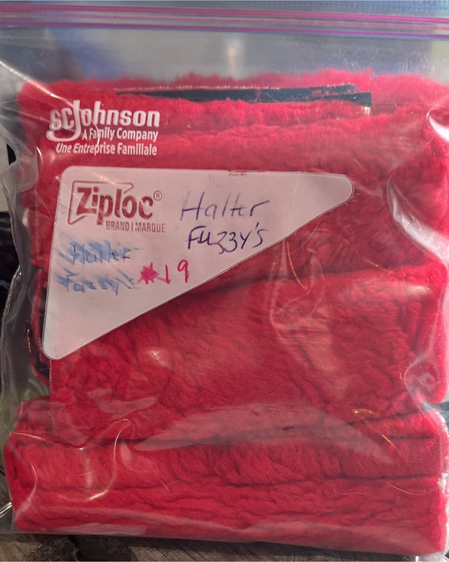 Halter Fuzzies Red