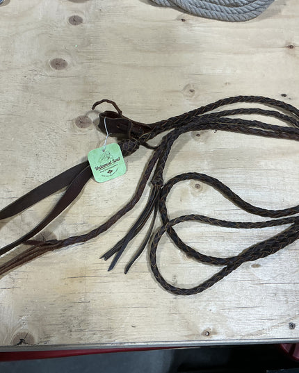 Western Reins thin rope leather