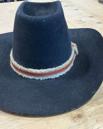Cowboy Hat Black/Brown Hatband Lanning 7 1/2