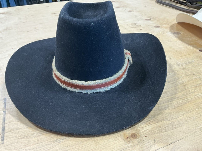 Cowboy Hat Black/Brown Hatband Lanning 7 1/2