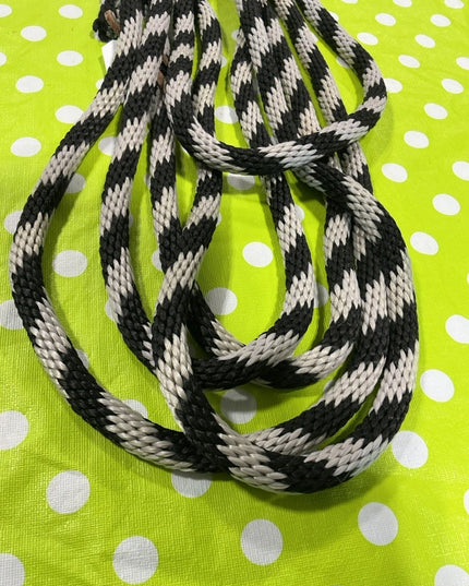 Lunge Line No Clip Black/Beige 20 ft