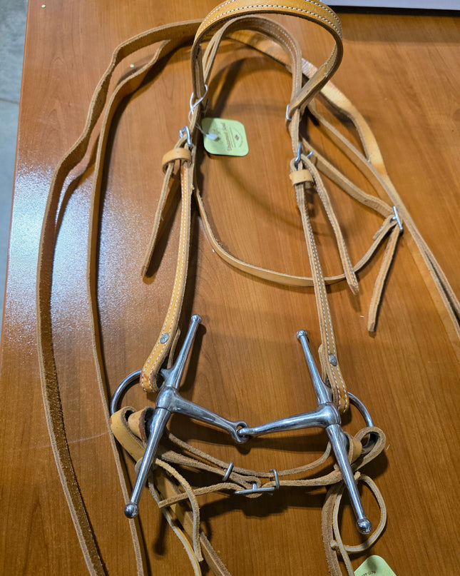 Western Headstall  Bit & Reins Light Tan