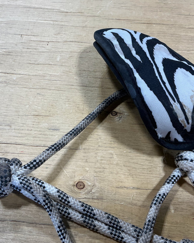 Halter Rope BLK/White Zebra
