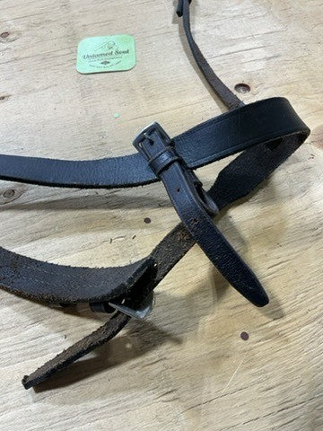 English Noseband Brown Leather