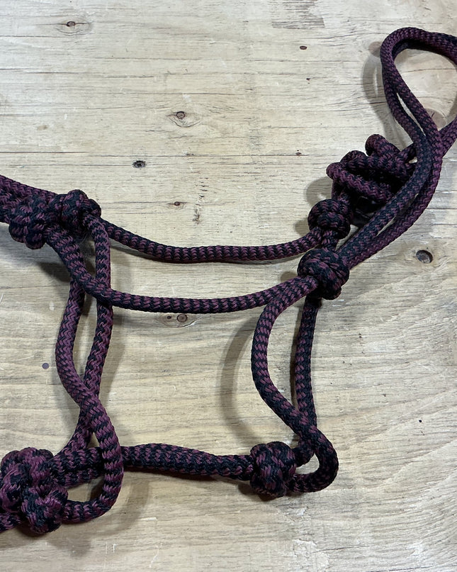 Halter Rope Burgundy/BLK