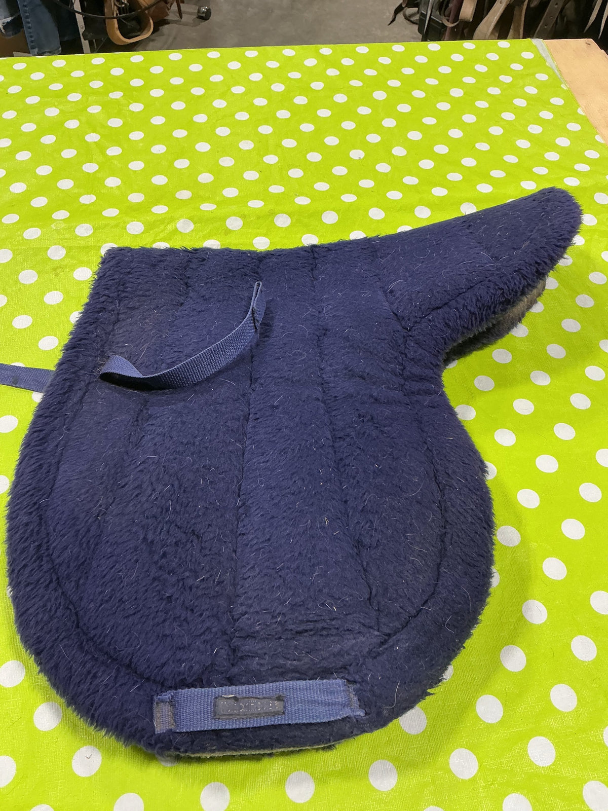 English 1/2 Saddle Pad – Fleece, Blue | Used