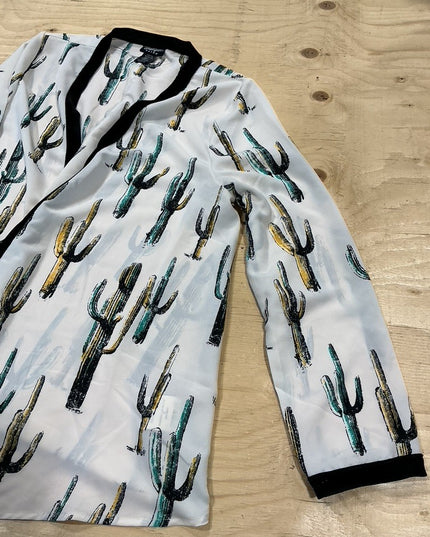 Ladies Top Wrangler Retro Size M Cactus