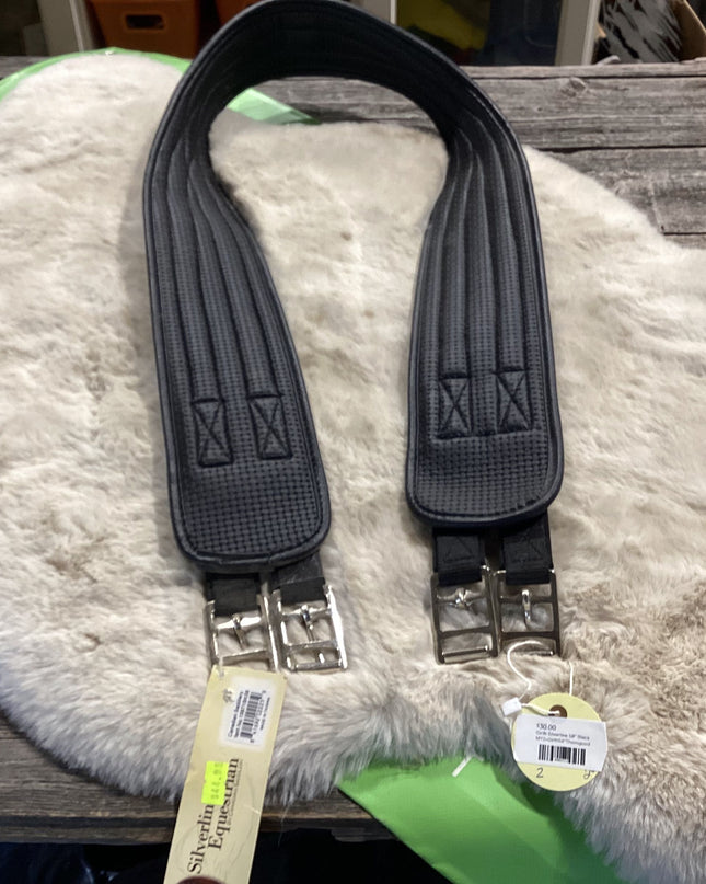 English Girth Silverline 58" Black