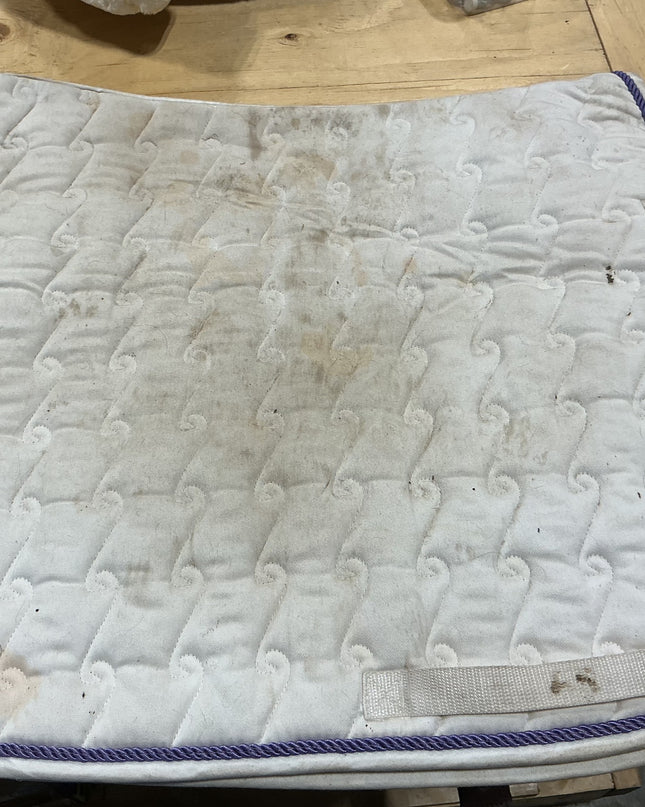 English Pad Full White w/ Purple Trim
