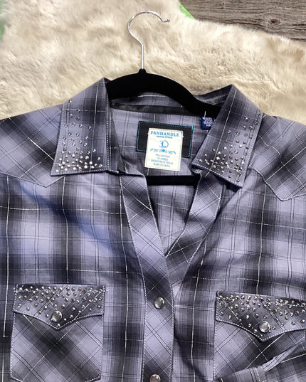 Western Shirt Panhandle Black Large