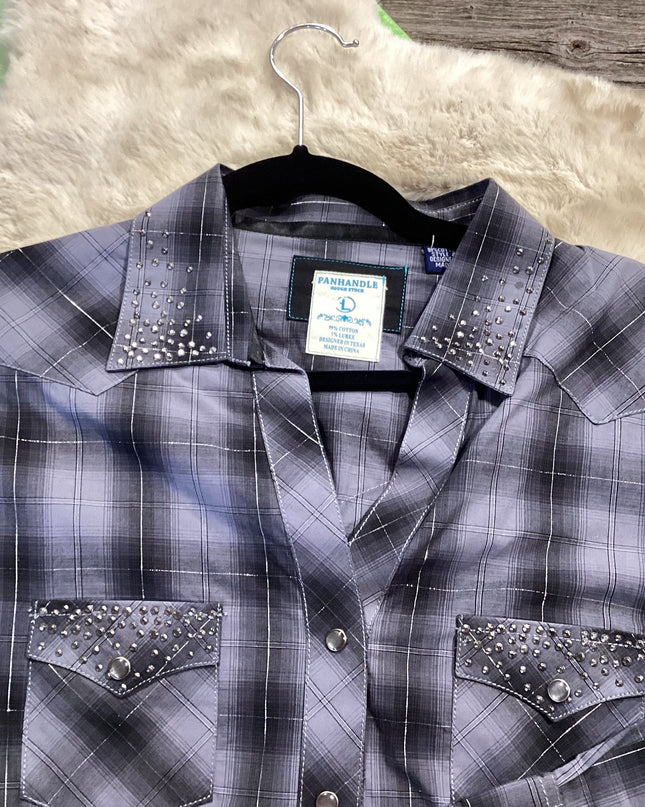 Western Shirt Panhandle Black Large