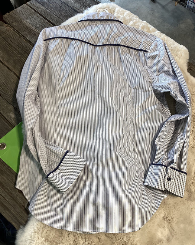 Western Shirt Blue/White Little Lucille Med