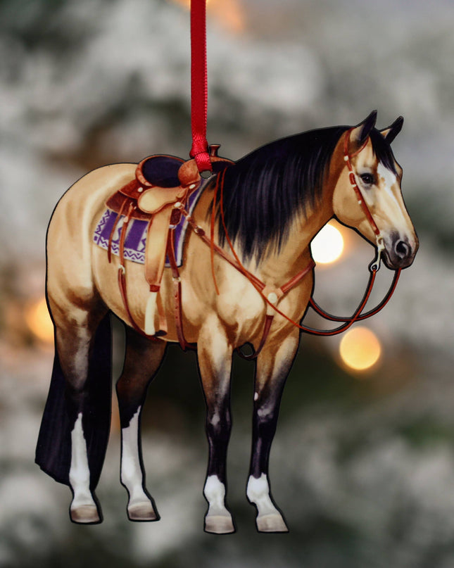 Ornament Buckskin Quarter Horse