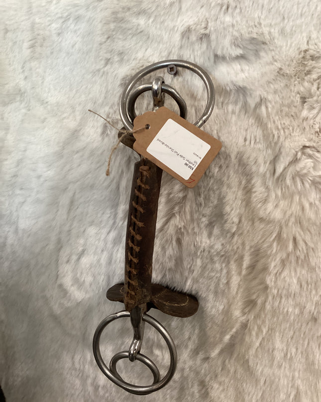 Bit Leather Side Pull Standardbred Bit 5"Bit