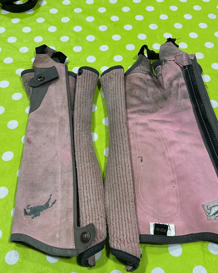 English 1/2 Chaps  Pink Small