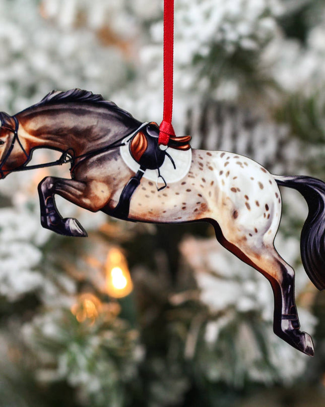 Ornament Jumping -Bay Appaloosa