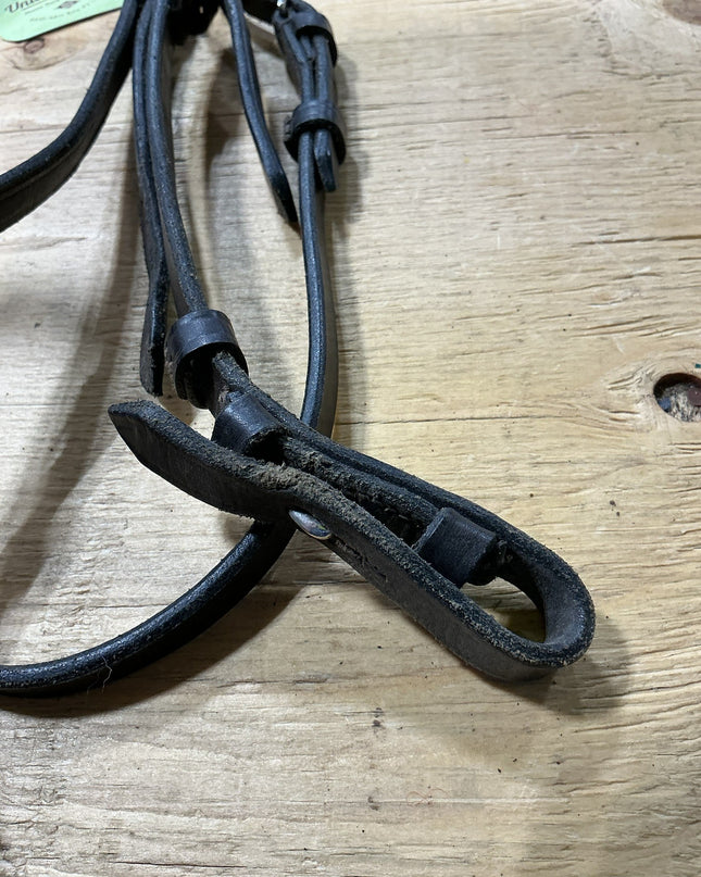 English Headstall Leather Black