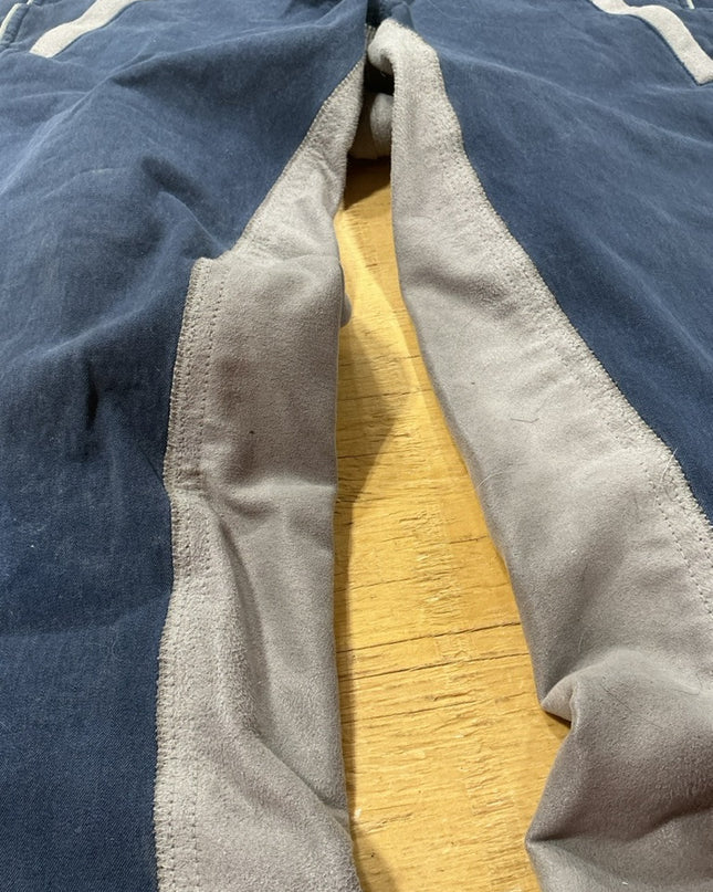 Breeches Goode Rider Size 28L Blue/Grey