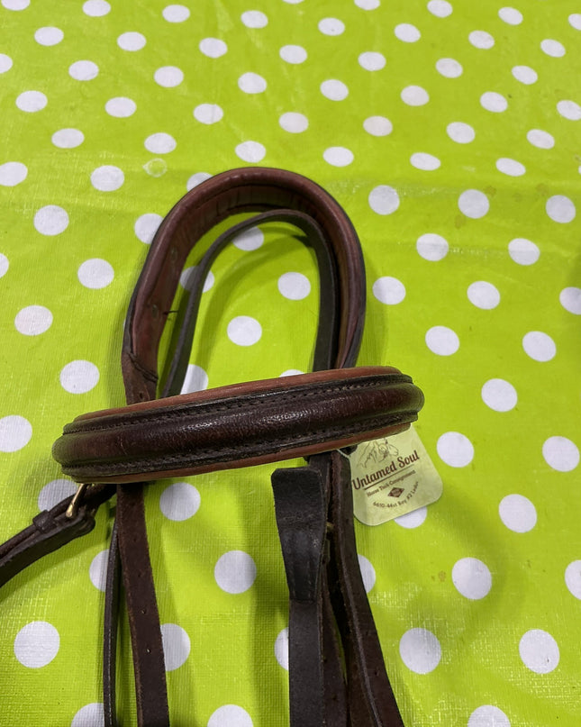 Headstall English Leather Brown