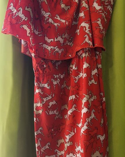 Dress Horse Print Lg