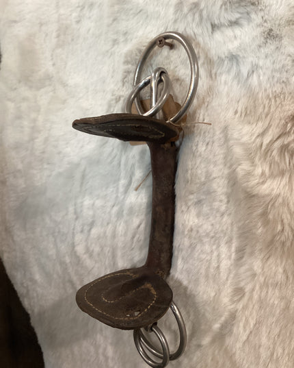Bit Leather Side Pull Standardbred Bit 5"Bit