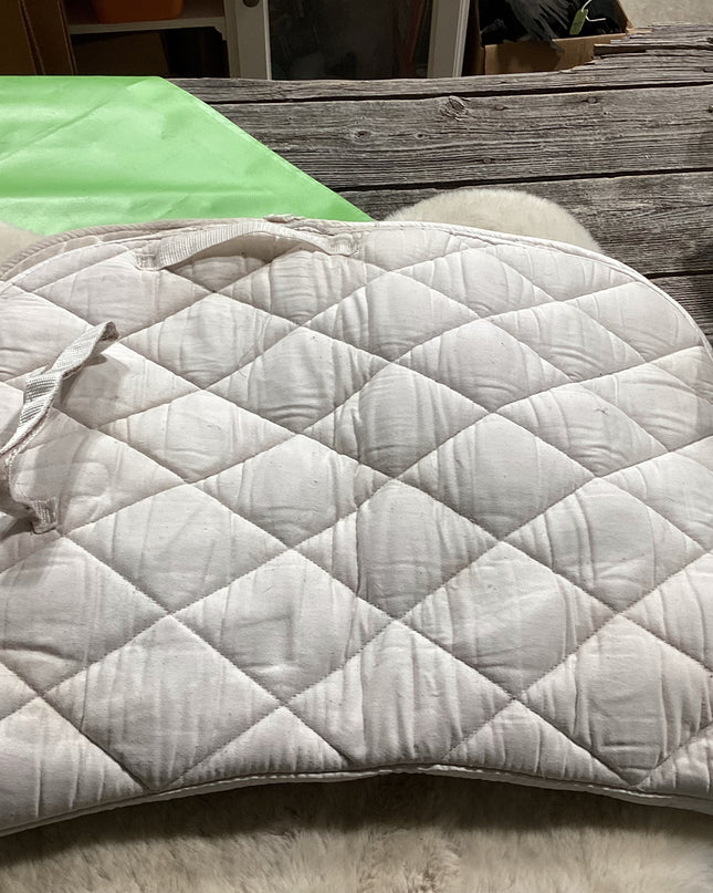 English Shedrow Saddle Pad White