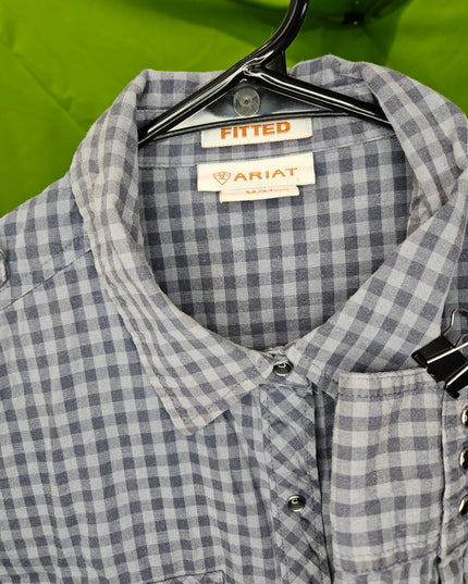 Western Shirt Ariat Dark& Light Grey M