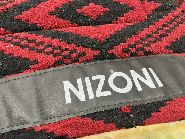 Western Saddle Pad Nizoni Red/Black/Fleece 30 x 28