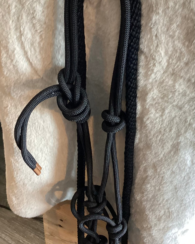 Rope Halter Black