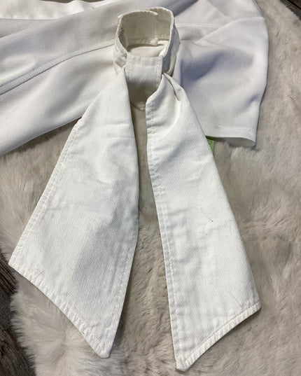 English Shirt Riding White Toprail Med